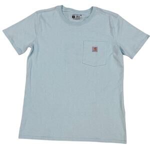 Carhartt K87-W Heavyweight Pocket Tee Mint Pastel Turquoise Women’s S Loose Fit